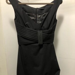 Black Wrapped waist twisted dress